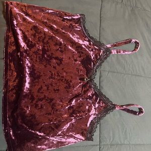 Hot Topic Velvet Top